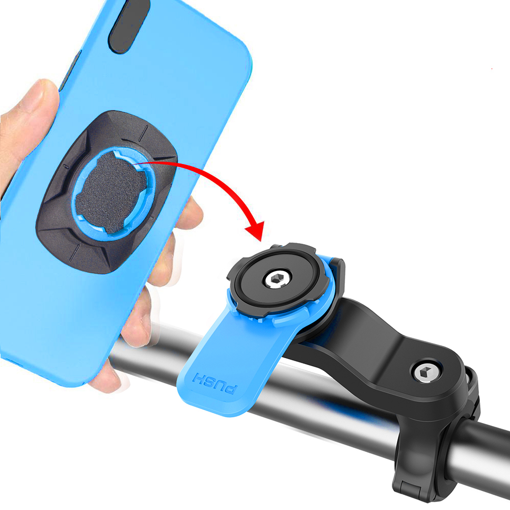 Motorcycle Bike Phone Holder Shock Absorber Absorption Modul Bracket Anti-shake Mount Stand Adapter Accessories Clip Self Lock