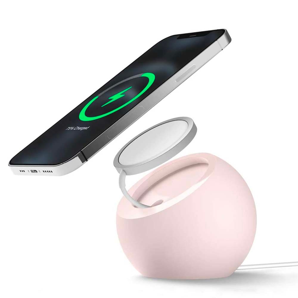 Ball Shape Magnetic Silicone Charging Desk Holder Stand for Magsafe IPhone 13 14 Pro Macsafe Charger Dock Station Accessories