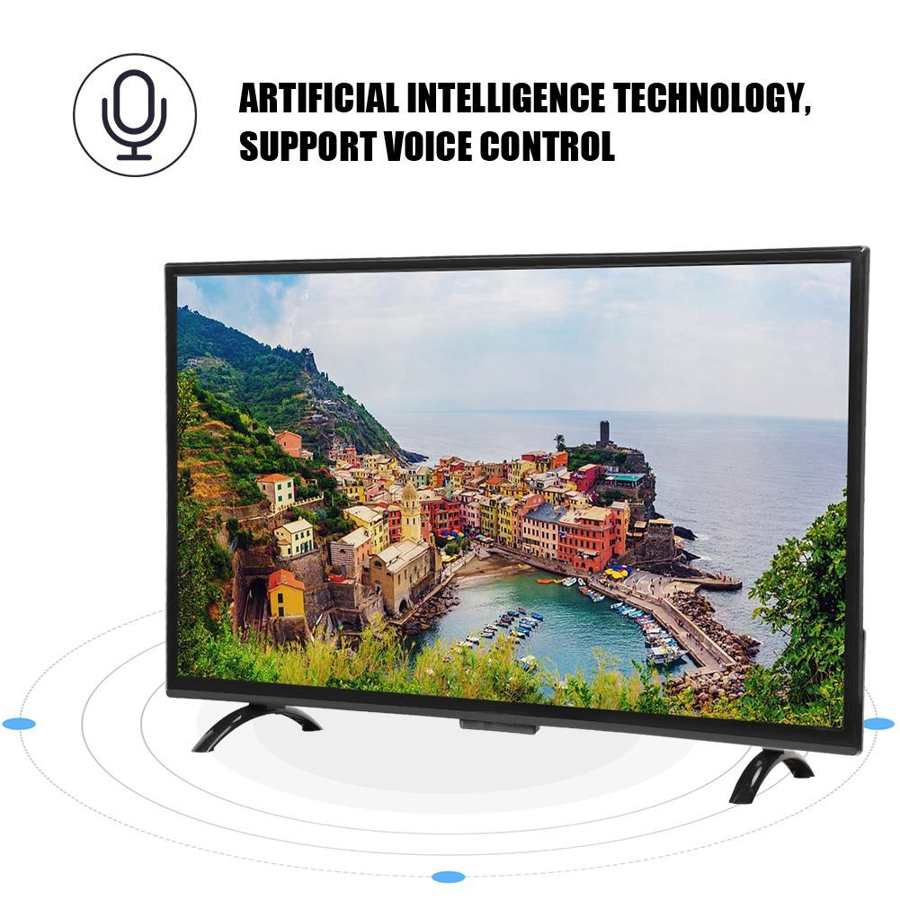 43 inch Screen Monitor Curved TV 3000R HD Smart LCD TV Ultra Thin Digital HDR Television Artificial intelligence Voice TV