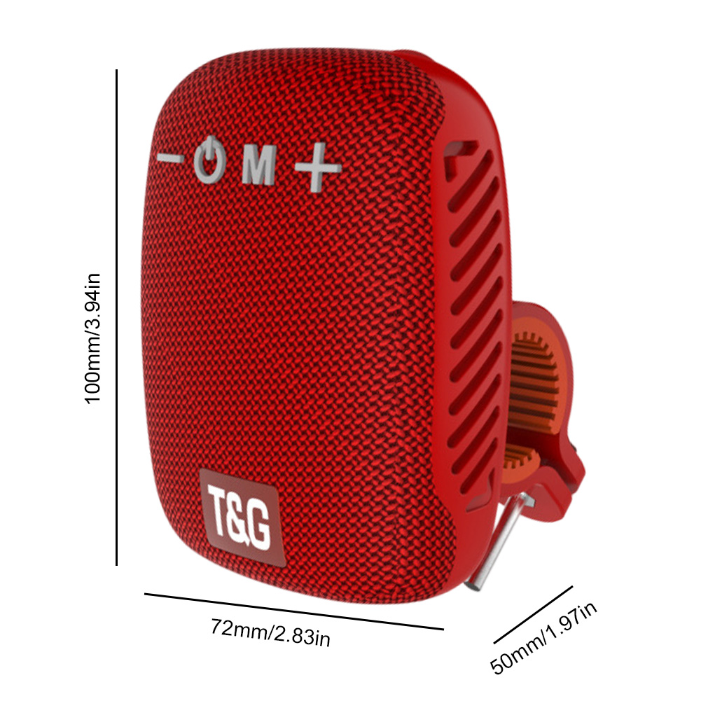 500mAh TWS Wireless Stereo Speaker Type-C USB Rechargeable Loudspeaker Bluetooth-Compatible Subwoofer Outdoor Cycling Supplies