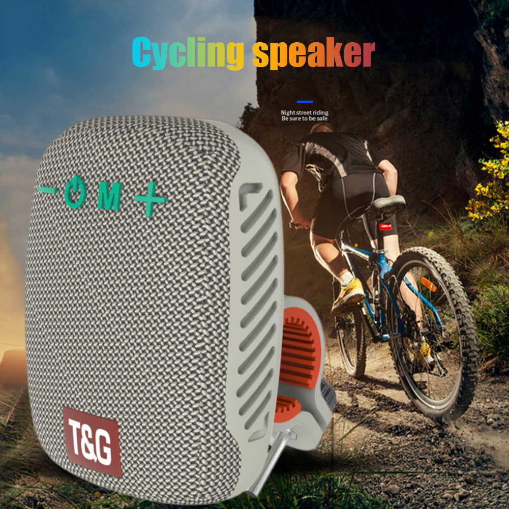 500mAh TWS Wireless Stereo Speaker Type-C USB Rechargeable Loudspeaker Bluetooth-Compatible Subwoofer Outdoor Cycling Supplies