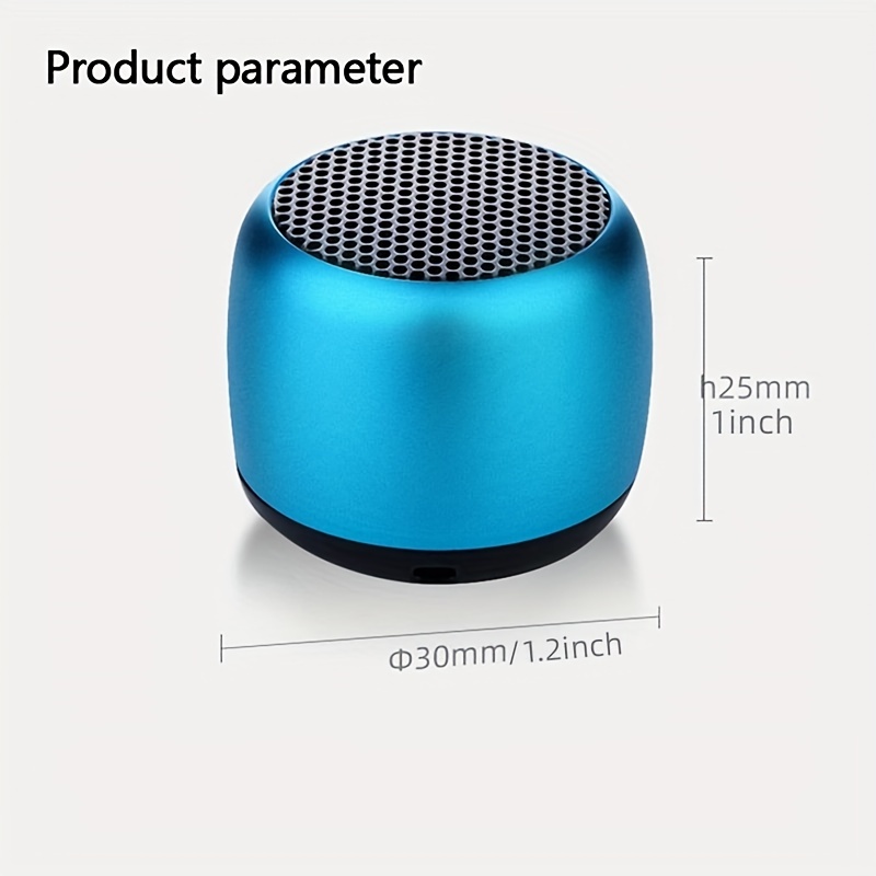 Small Metal Bluetooth Speaker Portable Wireless Speaker Mini Mobile Outdoor Loud Subwoofer Music Box M1 Small Steel Cannon