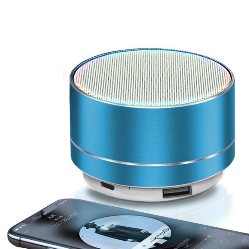 A10 Wireless Bluetooth Speaker Small Steel Cannon Subwoofer Portable Mini Gift Card Bluetooth SpeakerColor