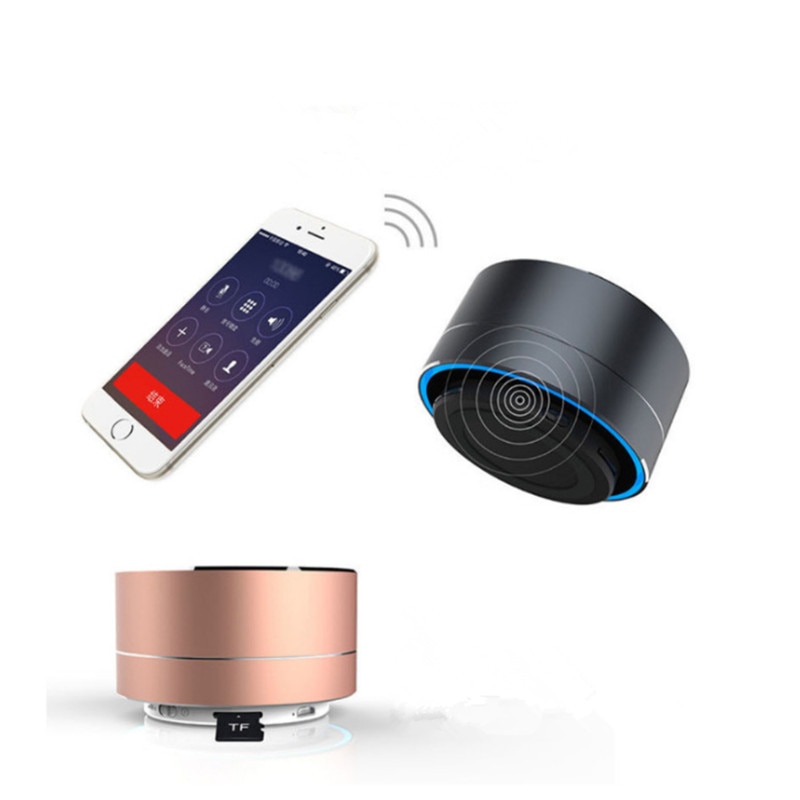 A10 Wireless Bluetooth Speaker Small Steel Cannon Subwoofer Portable Mini Gift Card Bluetooth SpeakerColor