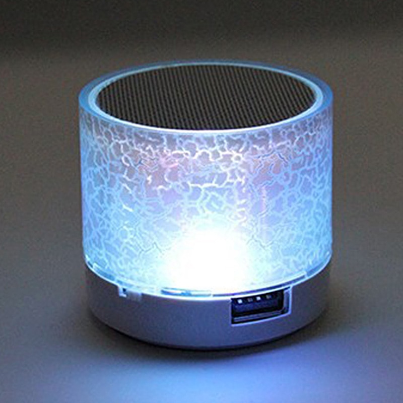 New Mini Portable Car Audio A9 Dazzling Crack LED Wireless Bluetooth 4.1 Subwoofer Speaker TF Card