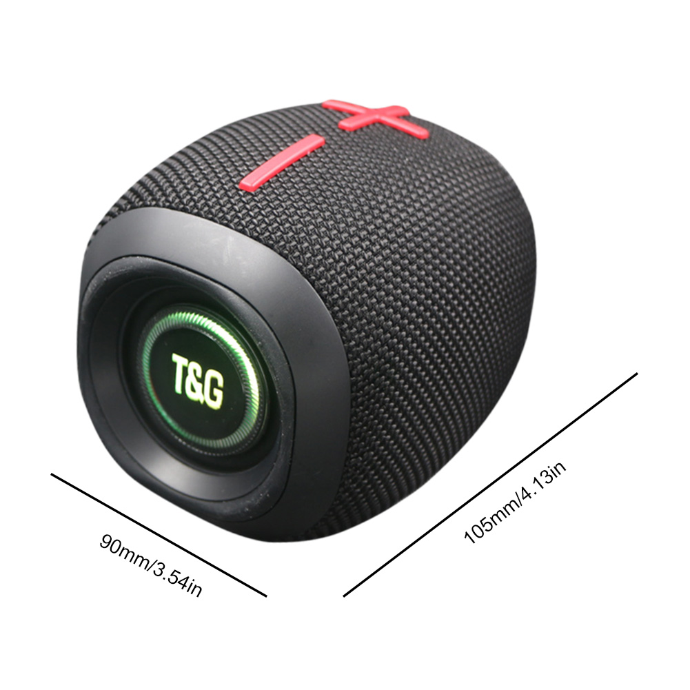 TWS Speaker 1800mAh FM Radio Music Box IPX5 Waterproof Support AUX Audio Input Bluetooth-Compatible 5.3 Stereo Loudspeaker