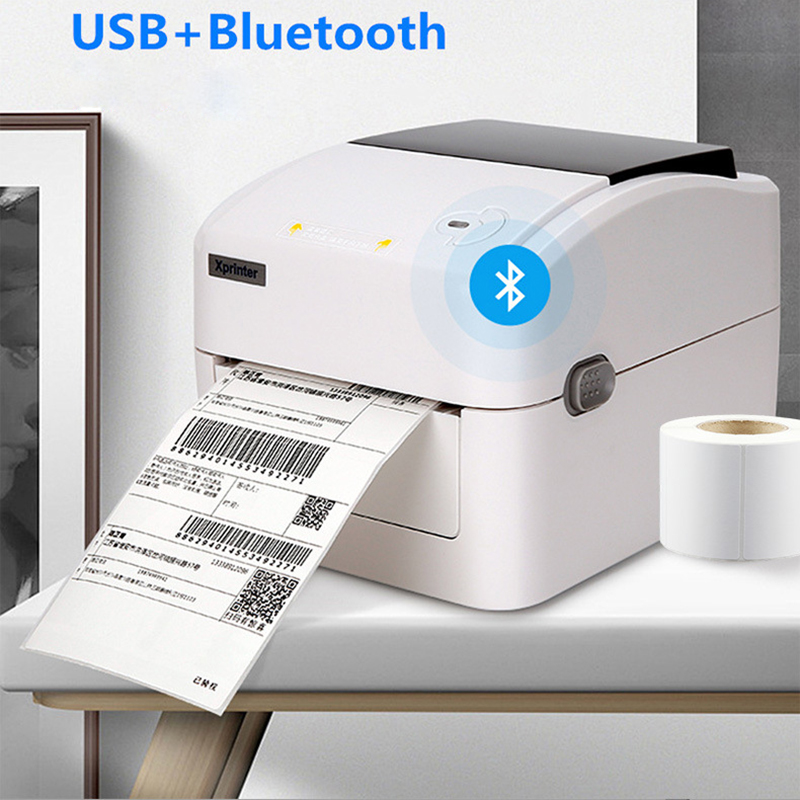 Custom 152MM/S Thermal Label/Sticker/Waybill Printer Xprinter XP-420B Barcode Paper Support QR Code for DHL Fedex EMS Express