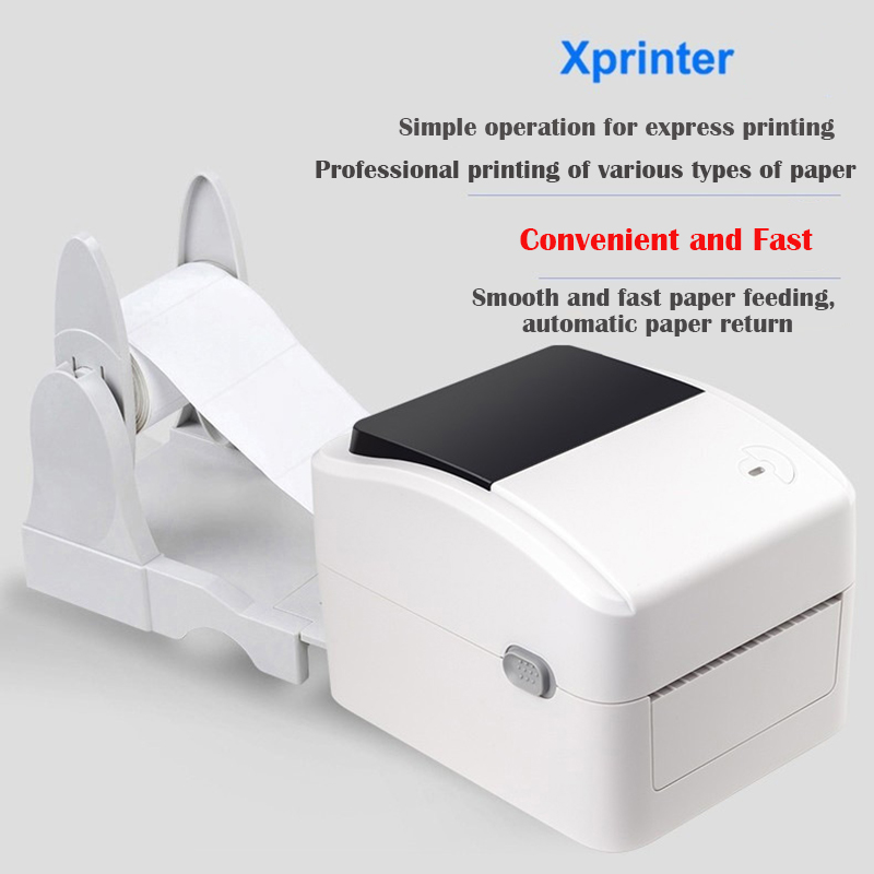 Custom 152MM/S Thermal Label/Sticker/Waybill Printer Xprinter XP-420B Barcode Paper Support QR Code for DHL Fedex EMS Express