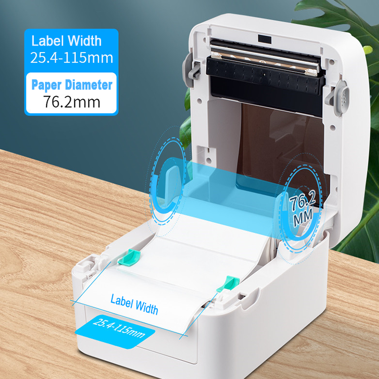 XP-420B Wireless Bluetooth 100mm Shipping Labels Printer Barcode Thermal 4X6 Carton Barcode Sticker Printer For Express Waybill