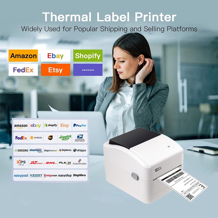 XP-420B Wireless Bluetooth 100mm Shipping Labels Printer Barcode Thermal 4X6 Carton Barcode Sticker Printer For Express Waybill