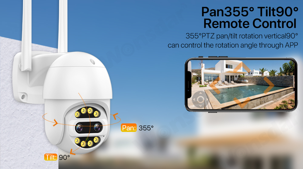 8MP HD WIFI IP Camera Outdoor 8X Zoom Wireless CCTV Camera 5MP P2P Security PTZ Camera 4MP Dual Lens Video Surveillance iCSee