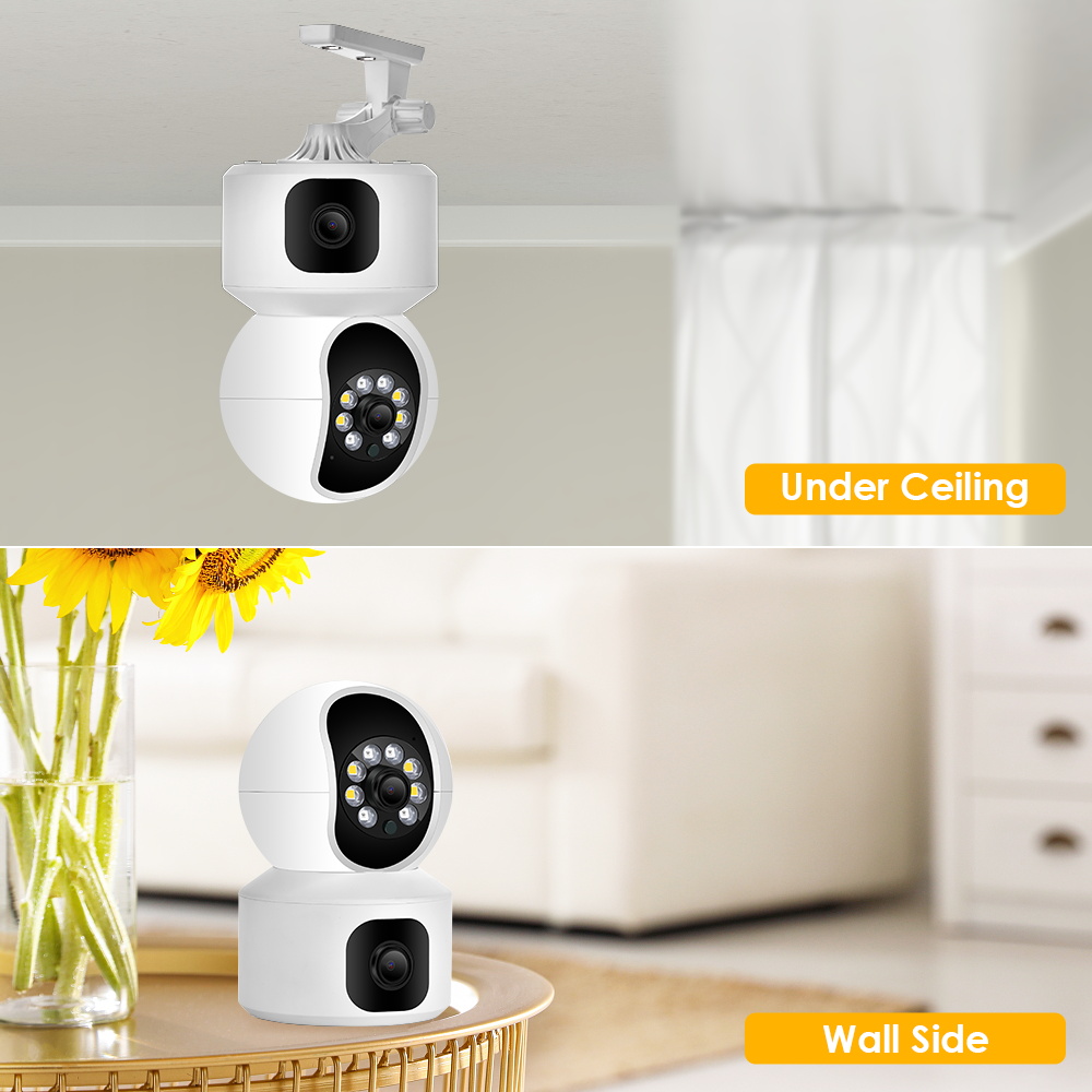 4MP 2K WIFI Camera Home Security Indoor Surveillance Camera Baby Pet Monitor Auto Tracking Dome Wireless PTZ IP Camera P2P ICsee