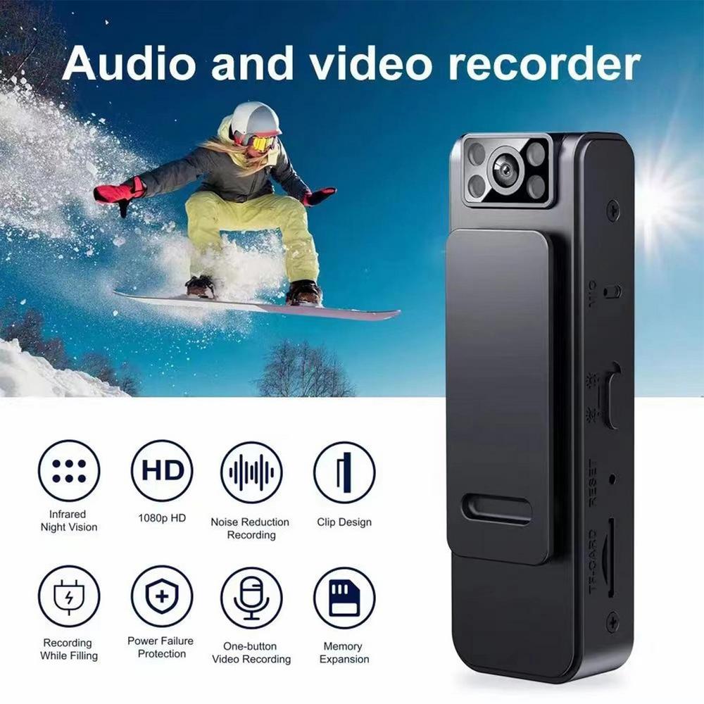 New Original HD 1080P Noise Reduction Camera 4K Video Recorder Wireless Camera Portable Back Clip Walk-around Camera DV Recorder