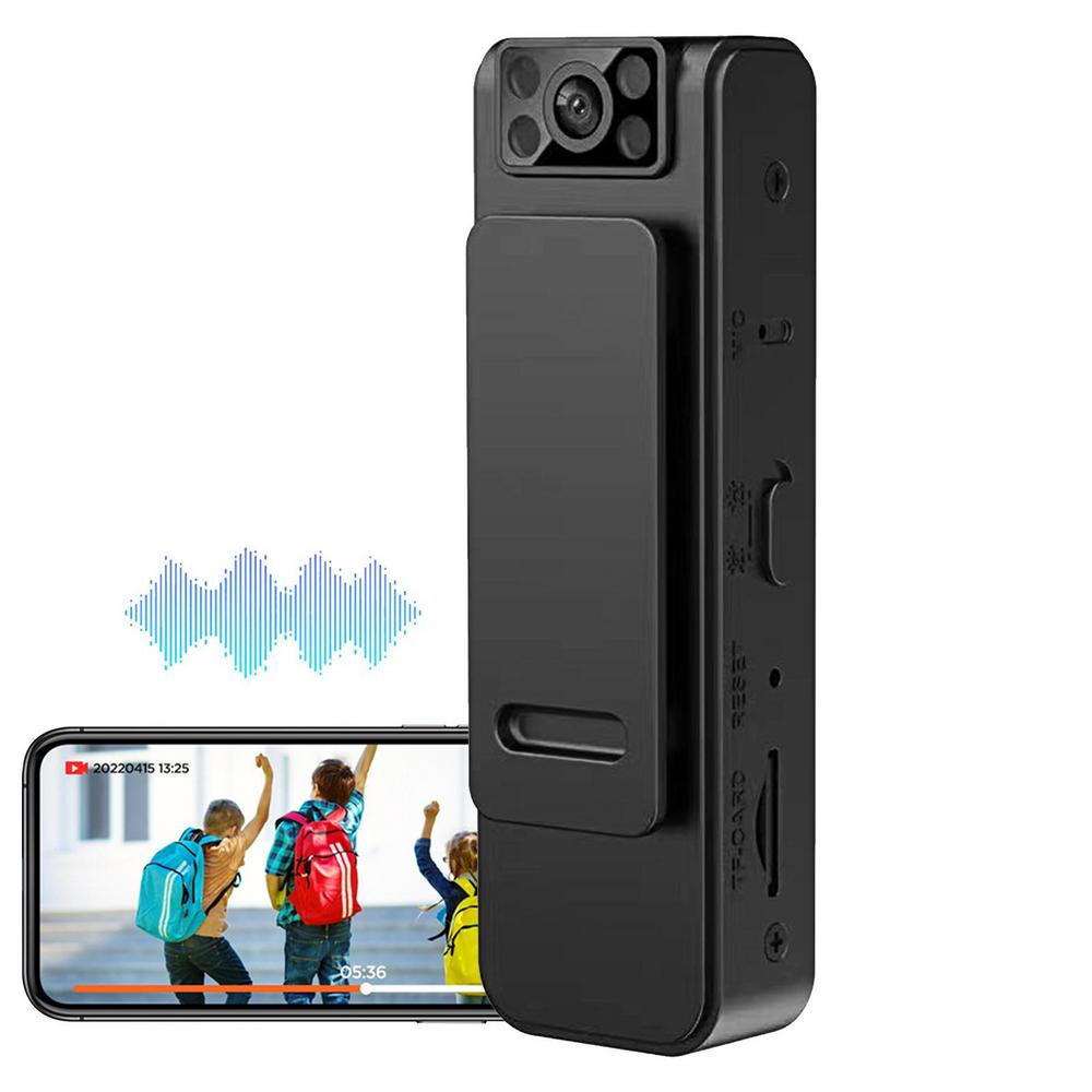 New Original HD 1080P Noise Reduction Camera 4K Video Recorder Wireless Camera Portable Back Clip Walk-around Camera DV Recorder