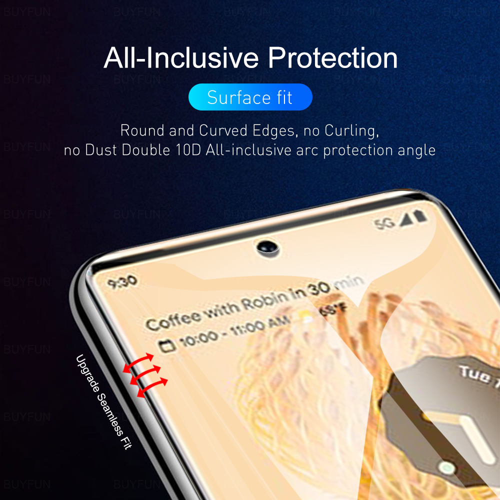 6 in 1 Hydrogel Film For Google Pixel 6 7 7pro Full Cover Screen Protector Lens Film For Pixel Piexl 6 6a Protective Glass