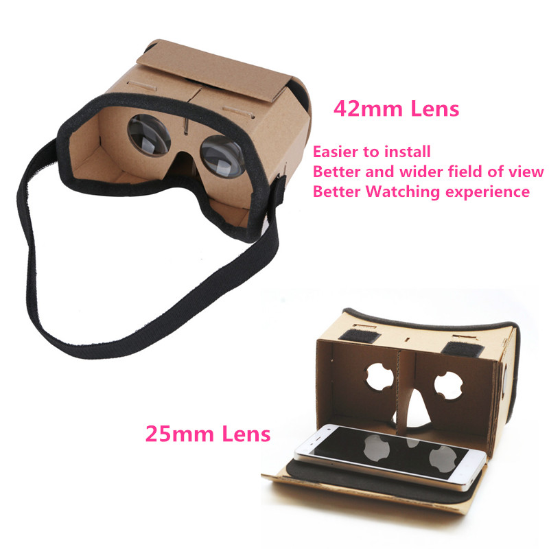 Google Cardboard Style Virtual Reality VR Glasses for 3.5 - 6.0 Inch Smartphone Glass for Iphone for Samsung Smart Glasses