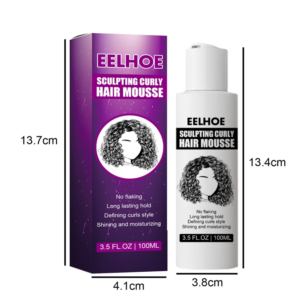 100ml Hair Styling Mousses Curl Boost Cream Hair Sculpting Curly Mousse Curls Bounce Anti-frizz Styling Foam Hair Care Mousse