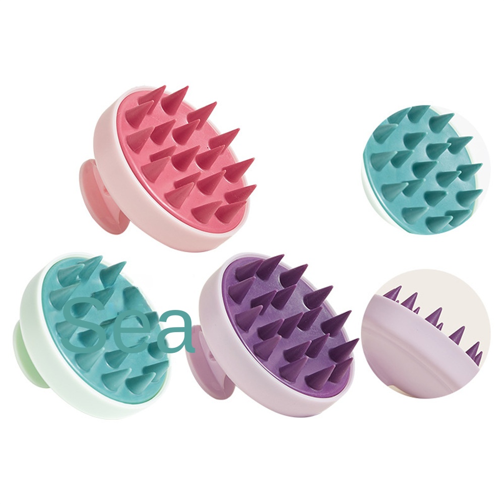 1 PCS Soft Silicone Head Scalp Massage Comb Shampoo Brush Hair Washing Comb Shower Brush Head Massage Hair Hairdressing Tool