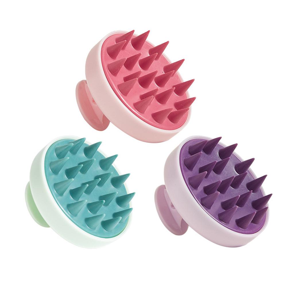 1 PCS Soft Silicone Head Scalp Massage Comb Shampoo Brush Hair Washing Comb Shower Brush Head Massage Hair Hairdressing Tool