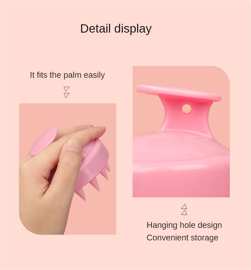 1 PCS Soft Silicone Head Scalp Massage Comb Shampoo Brush Hair Washing Comb Shower Brush Head Massage Hair Hairdressing Tool