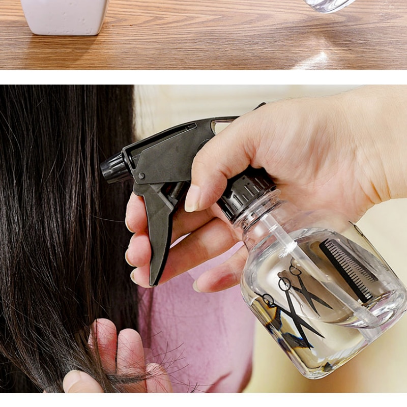 250ML Hairdressing Spray Bottle Salon Barber Hair Tools Water Sprayer Transparent Make-up Style Portable Plastic Spray Bottles