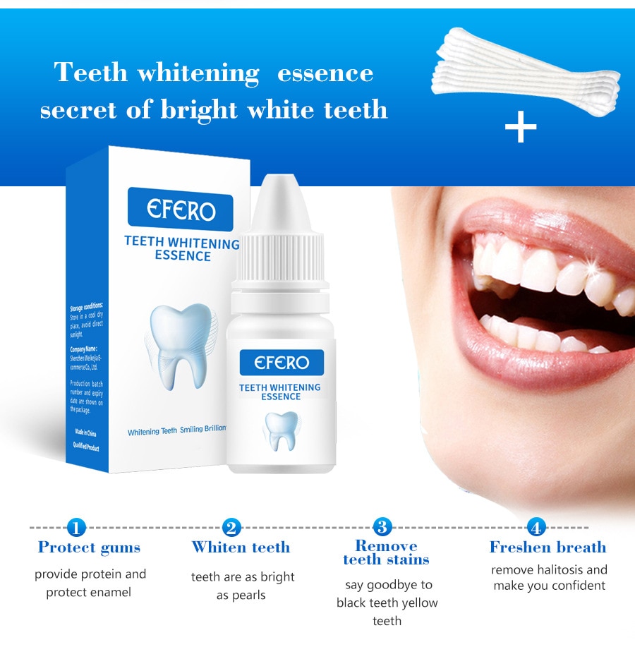 Teeth Whitening Essence Removes Plaque Stains Tooth Bleaching Tools Cleaning Serum White Teeth Oral Hygiene Tooth Whitening