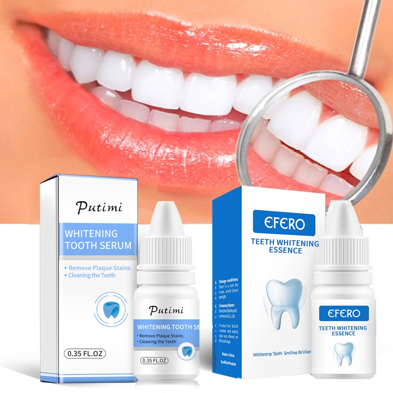 Teeth Whitening Essence Removes Plaque Stains Tooth Bleaching Tools Cleaning Serum White Teeth Oral Hygiene Tooth Whitening