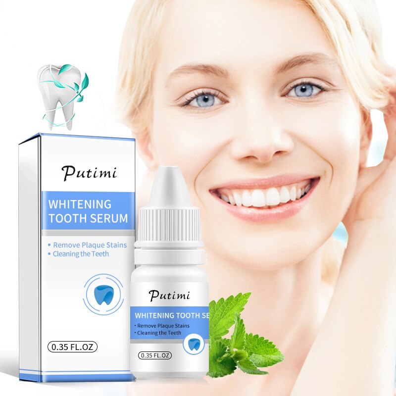 Teeth Whitening Essence Removes Plaque Stains Tooth Bleaching Tools Cleaning Serum White Teeth Oral Hygiene Tooth Whitening