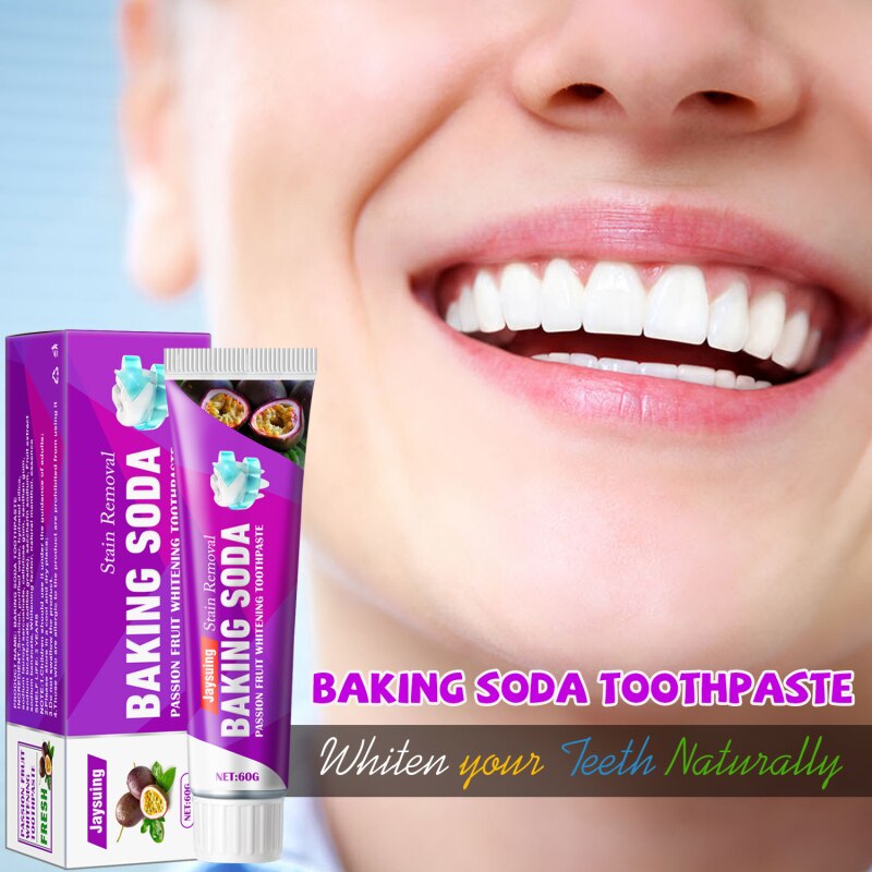 Baking Soda Toothpaste Teeth Whitening Cleansing Teeth Stains Removal Breath Freshen Fruit Flavor Tooth Paste Teeth Whitening