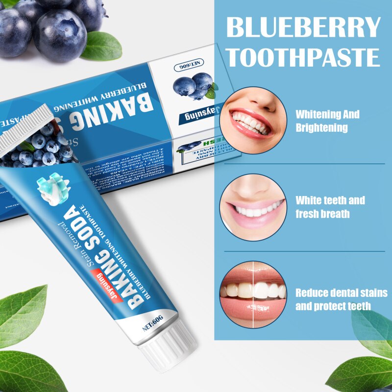 Baking Soda Toothpaste Teeth Whitening Cleansing Teeth Stains Removal Breath Freshen Fruit Flavor Tooth Paste Teeth Whitening