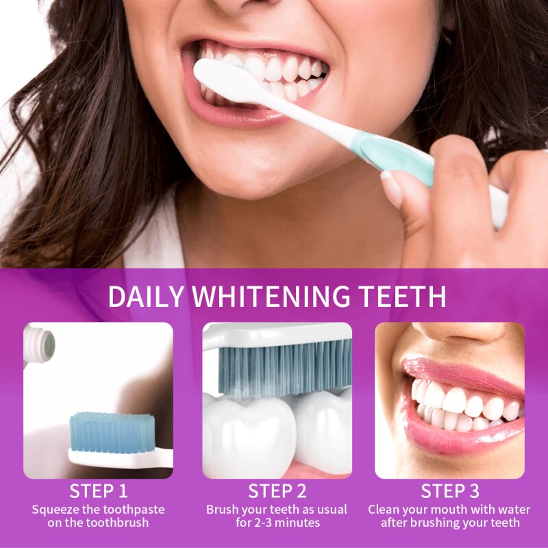 Baking Soda Toothpaste Teeth Whitening Cleansing Teeth Stains Removal Breath Freshen Fruit Flavor Tooth Paste Teeth Whitening