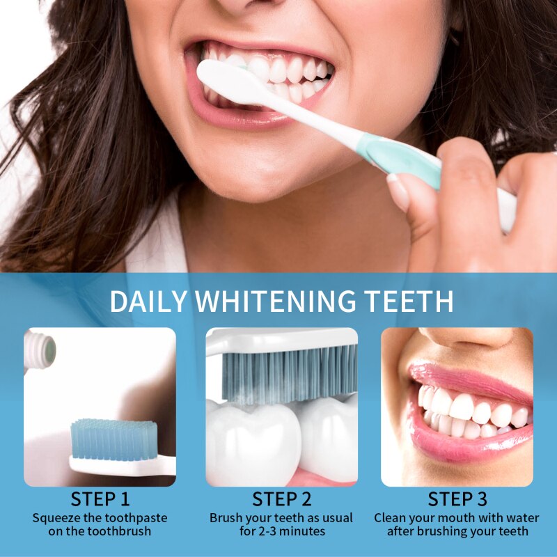 Baking Soda Toothpaste Teeth Whitening Cleansing Teeth Stains Removal Breath Freshen Fruit Flavor Tooth Paste Teeth Whitening