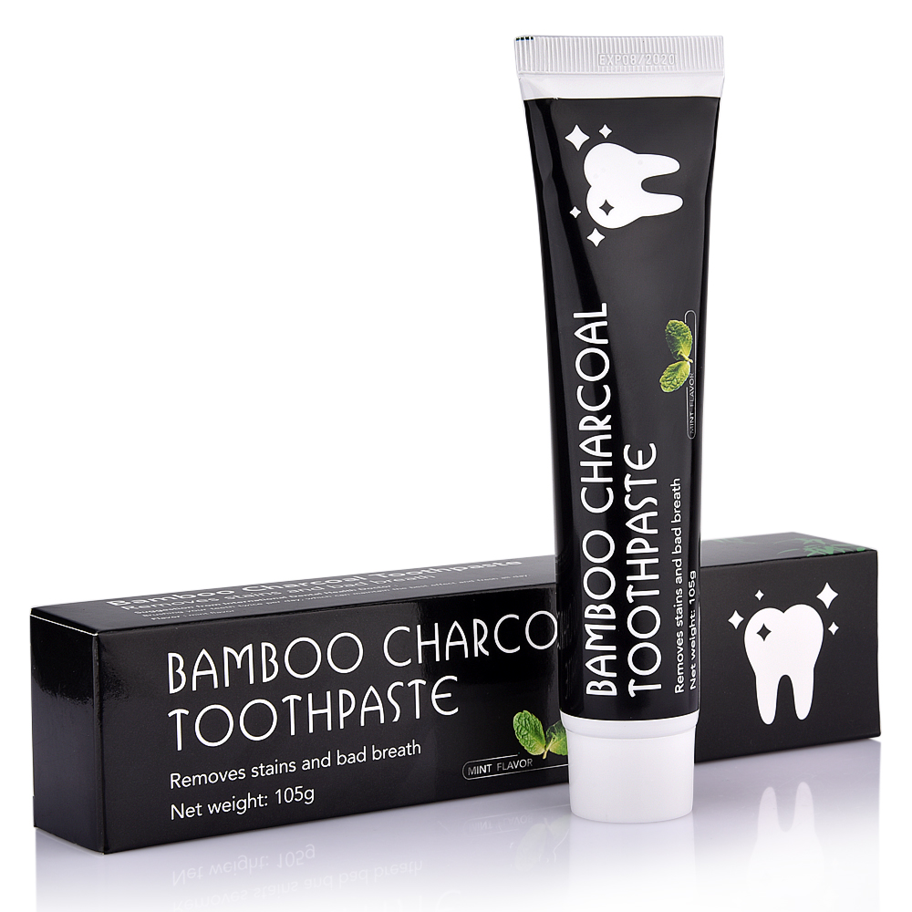 Bamboo Charcoal Toothpaste Refreshing Mint Flavor Oral Hygiene Cleaning Remove Tooth Stains Teeth Whitening Black Toothpaste