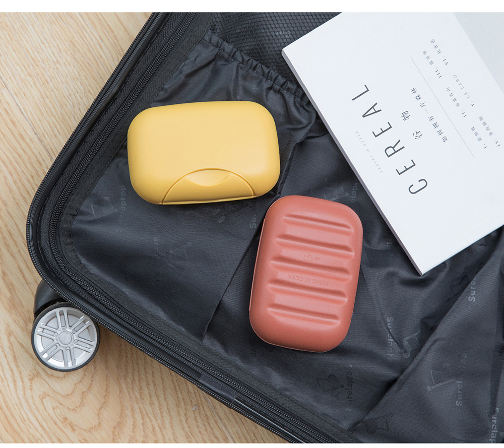 Portable Travel Soap Box Four Colors Waterproof Leak Proof Stylish Compact Easy To Carry Bathroom Storage Sealed Box