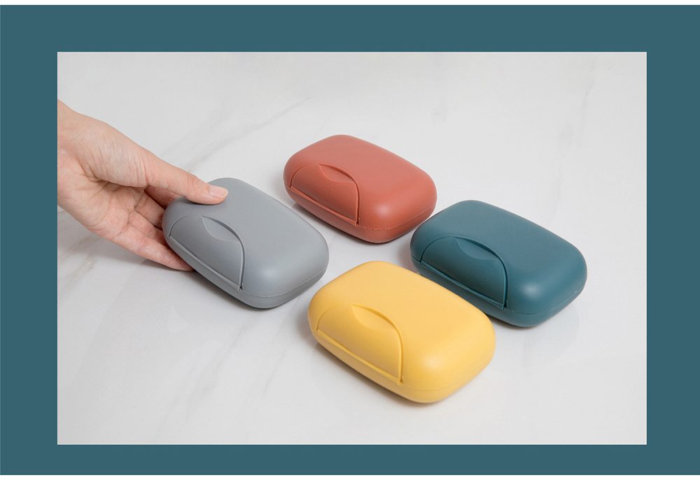 Portable Travel Soap Box Four Colors Waterproof Leak Proof Stylish Compact Easy To Carry Bathroom Storage Sealed Box