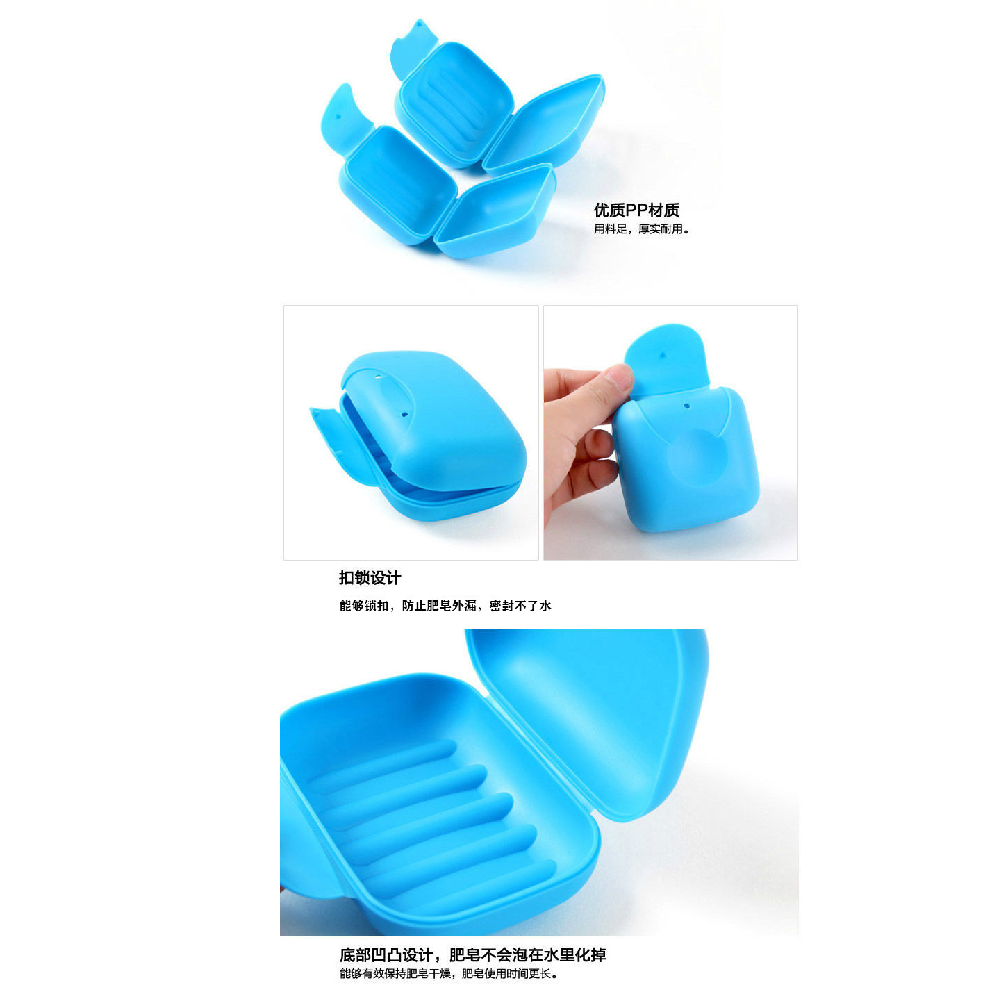 1pcs Portable soaps Dishes Container Bathroom Acc Travel Home Plastic Soap Box With Cover Small/big Sizes candy color