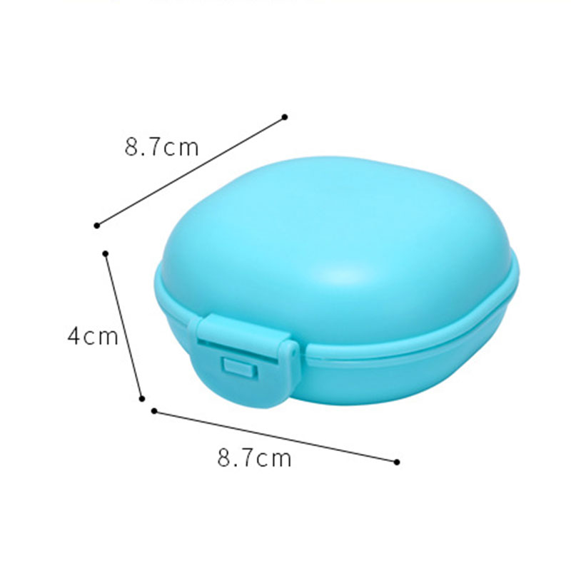 Waterproof Soap Box Multifunctional Convenient Candy Color Waterproof Drain Box Daily Necessities Portable Soap Dish With Lid