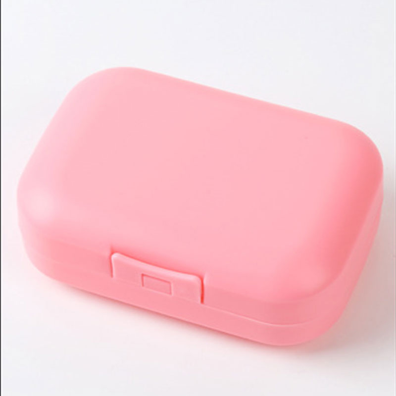 Waterproof Soap Box Multifunctional Convenient Candy Color Waterproof Drain Box Daily Necessities Portable Soap Dish With Lid