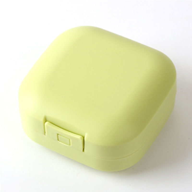 Waterproof Soap Box Multifunctional Convenient Candy Color Waterproof Drain Box Daily Necessities Portable Soap Dish With Lid