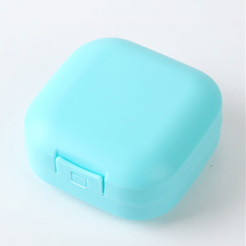 Waterproof Soap Box Multifunctional Convenient Candy Color Waterproof Drain Box Daily Necessities Portable Soap Dish With Lid