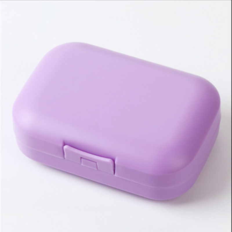 Waterproof Soap Box Multifunctional Convenient Candy Color Waterproof Drain Box Daily Necessities Portable Soap Dish With Lid