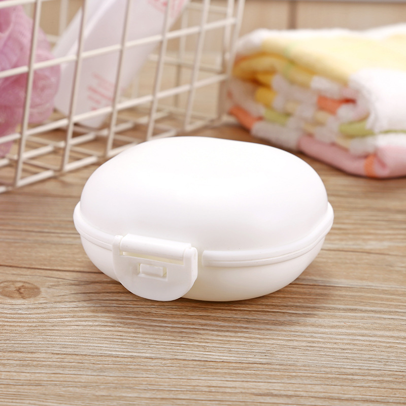 Waterproof Soap Box Multifunctional Convenient Candy Color Waterproof Drain Box Daily Necessities Portable Soap Dish With Lid