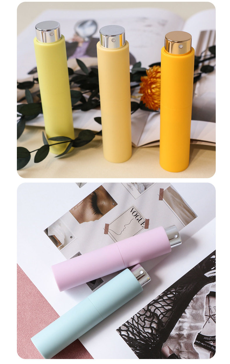 8ml 10ml Spining Spray Refillable Perfume Bottle Aluminium Empty Dispenser Portable Travel Rotary Perfume Bottle for Women & Men