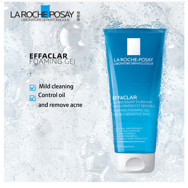 Original La Roche Posay Effaclar Serum/Purifying Foaming Gel Cleanser/Sunscreen Mild Soothing Repair Oil Control For Acne Skin