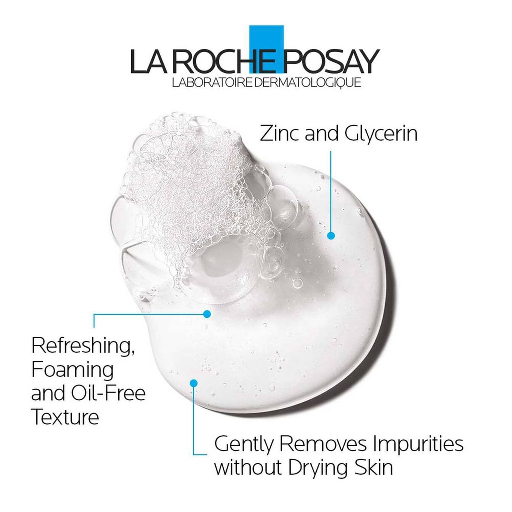 Original La Roche Posay Effaclar Serum/Purifying Foaming Gel Cleanser/Sunscreen Mild Soothing Repair Oil Control For Acne Skin