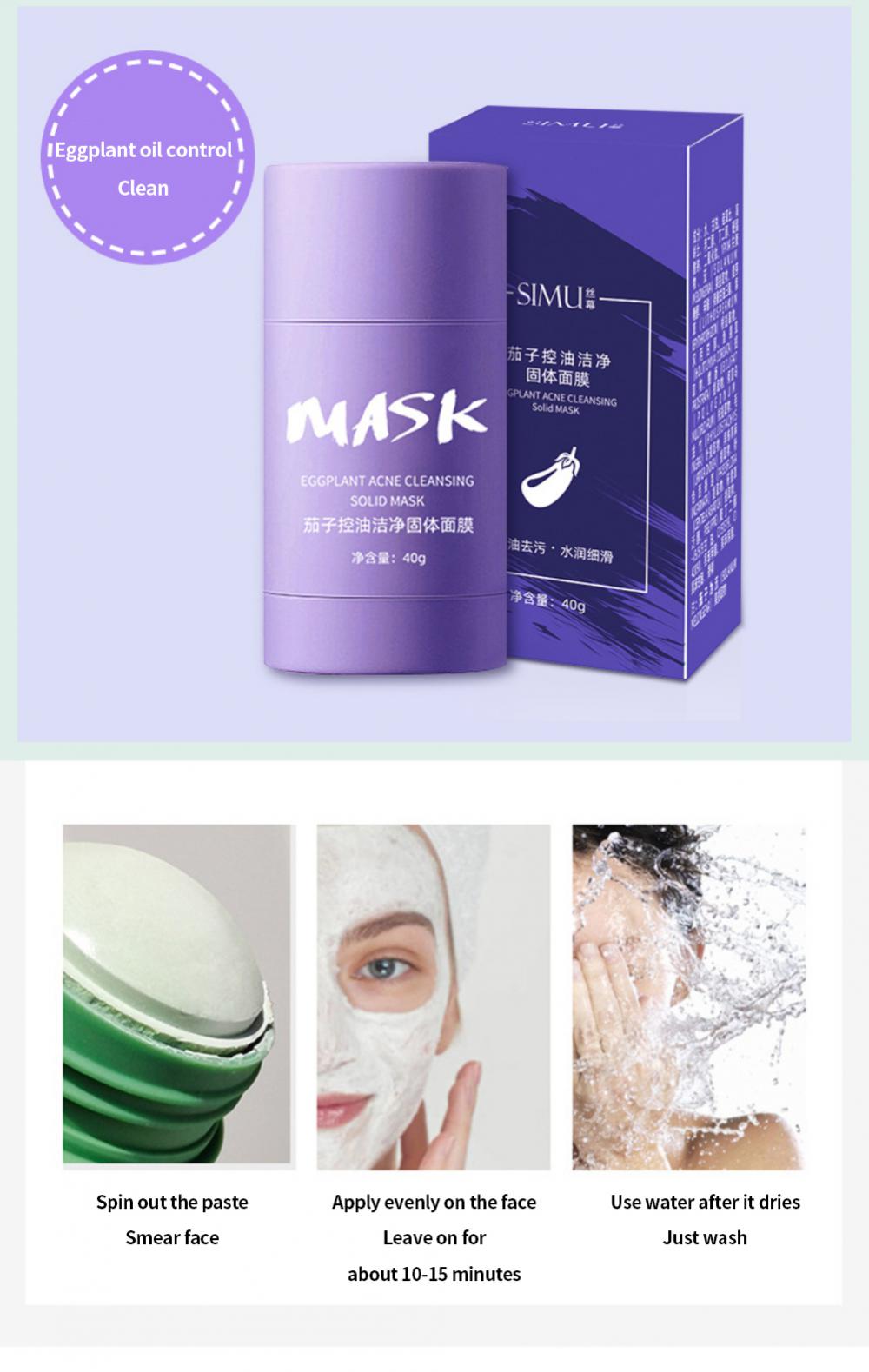 Green Tea Face Mask Cleaning Mask Stick Deep Moisturizing Shrink Pores Blackhead Acne Facial Film Korean Skin Care Product