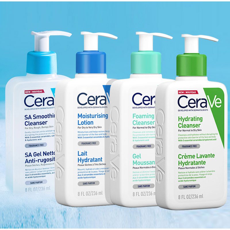 CeraVe Cleanser No Foam Facial Cleanser Amino Acid Face Moisturizing Body Lotion Whitening Cream For Dry Skin Care SA Salicylic