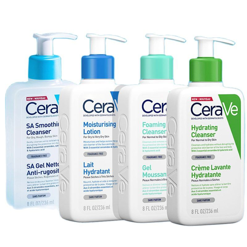 CeraVe Cleanser No Foam Facial Cleanser Amino Acid Face Moisturizing Body Lotion Whitening Cream For Dry Skin Care SA Salicylic