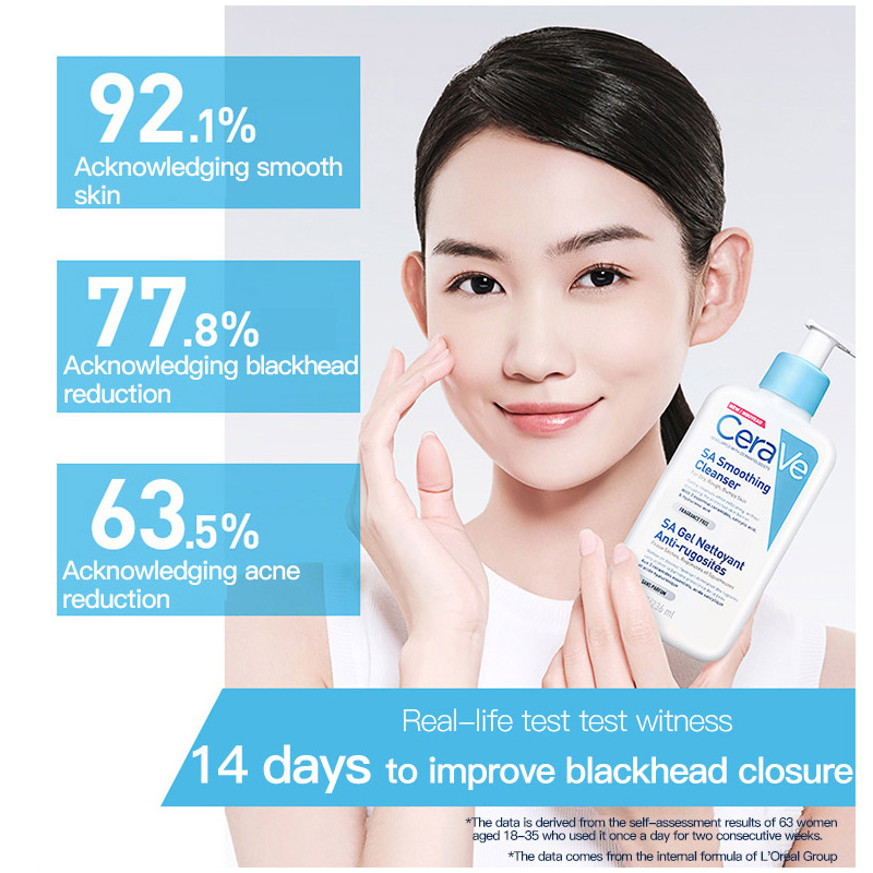 CeraVe Cleanser No Foam Facial Cleanser Amino Acid Face Moisturizing Body Lotion Whitening Cream For Dry Skin Care SA Salicylic