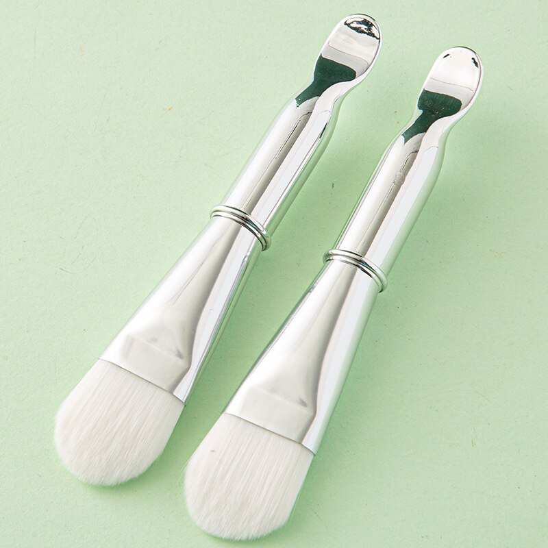 1pc Double-headed Silicone Mask Brush Soft Head Facial Massager Cleaning Brush Face Smear Brush Professional Skin Care Tools